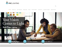 Tablet Screenshot of pmclighting.com